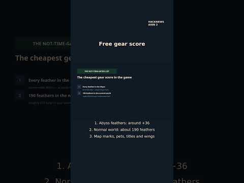 Thumbnail of AION 2 Abyss Feathers: Free Gear Score Explained on YouTube