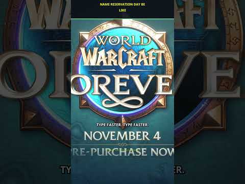 Thumbnail of Name reservation day be like #WoWForever #Shorts on YouTube